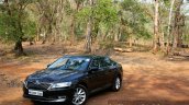 2016 Skoda Superb Laurin & Klement front three quarter toe in far First Drive Review
