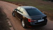 2016 Skoda Superb Laurin & Klement rear three quarter top First Drive Review