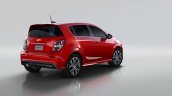 2017 Chevrolet Sonic hatchback rear three quarters right side