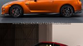 2017 Nissan GT-R vs 2015 Nissan GT-R side profile