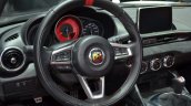 Abarth 124 Spider steering wheel at the 2016 Geneva Motor Show Live