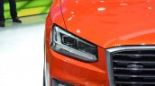 Audi Q2 headlamp at the 2016 Geneva Motor Show Live
