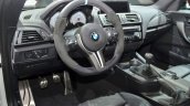 BMW M2 with M Performance Parts Alcantara steering wheel at 2016 Geneva Motor Show