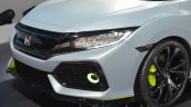 Honda Civic Hatchback Prototype foglamp and front bumper at the 2016 Geneva Motor Show