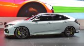 Honda Civic Hatchback Prototype side profile at the 2016 Geneva Motor Show