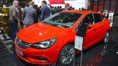 Opel Astra front three quarters at the 2016 Geneva Motor Show