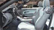 Range Rover Evoque Convertible front seats at the 2016 Geneva Motor Show