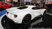 2017 Ford GT white at Auto China 2016 rear three quarters right side