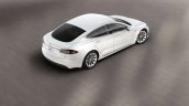 New Tesla Model S (facelift) rear three quarters right side top view