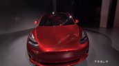 Tesla Model 3 red front