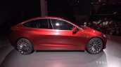 Tesla Model 3 red side profile