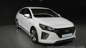 Hyundai Ioniq Hybrid front three quarters at Auto China 2016