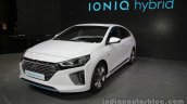 Hyundai Ioniq Hybrid front three quarters left side at Auto China 2016