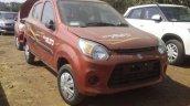 Maruti Alto 800 facelift front quarter dealer car spied
