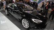 Tesla Model S (facelift) front three quarters right side at Auto China 2016