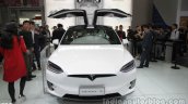Tesla Model X rear doors open at Auto China 2016