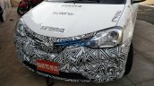 Toyota Etios facelift with new grille up close spied in India
