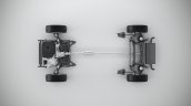 Volvo CMA with 4-cylinder powertrain top view