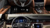 2016 Maserati Quattroporte (facelift) vs. 2013 Maserati Quattroporte interior dashboard