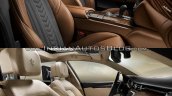 2016 Maserati Quattroporte (facelift) vs. 2013 Maserati Quattroporte interior front seats
