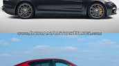 2017 Porsche Panamera vs. 2014 Porsche Panamera profile