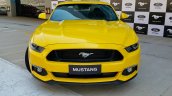 2016 Ford Mustang GT in India front yellow First Drive Review
