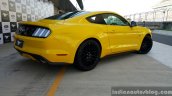 2016 Ford Mustang GT in India rear three quarter First Drive Review