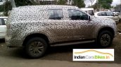 Chevrolet Trailblazer facelift side spied  in India