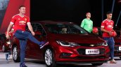 China-spec 2017 Chevrolet Cruze front three quarters launch event