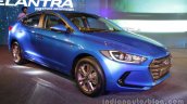 2016 Hyundai Elantra front three quarter blue launched in India