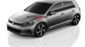 2017 VW Golf GTI (facelift) front three quarters leaked image