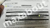 Bajaj Pulsar VS 400 ARAI certificate leaked