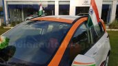 Hyundai Grand i10 Independence Day Edition roof seen at dealership