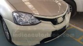 Toyota Etios facelift front spied