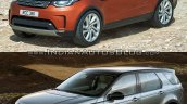 2017 Land Rover Discovery vs. Land Rover Discovery Sport front three quarters left side