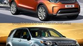 2017 Land Rover Discovery vs. Land Rover Discovery Sport front three quarters