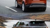 2017 Land Rover Discovery vs. Land Rover Discovery Sport rear three quarters