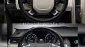 2017 Land Rover Discovery vs. Land Rover Discovery Sport steering wheel