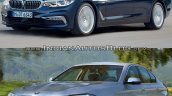 2017 BMW 5 Series vs 2014 BMW 5 Series front quarters