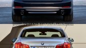2017 BMW 5 Series vs 2014 BMW 5 Series rear