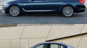2017 BMW 5 Series vs 2014 BMW 5 Series side