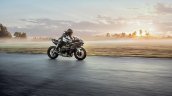 2017 Kawasaki Ninja H2R profile riding image