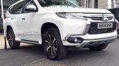 2017 Mitsubishi Shogun Sport front three quarters right side spy shot