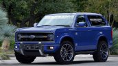 2020 Ford Bronco front three quarters rendering eighth image