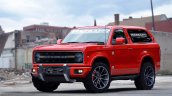 2020 Ford Bronco front three quarters rendering sixth image