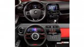 2016 Renault Clio vs. 2018 Renault Clio (rendering) interior