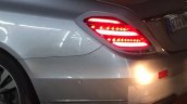 2017 Mercedes S-Class (facelift) silver rear quarter panel spy shot