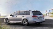 2017 VW Golf Estate (facelift) rear three quarters leaked image