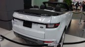 Range Rover Evoque Convertible rear three quarters at 2016 Bogota Auto Show