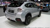 2016 Subaru XV STi (facelift) rear three quarter at the Thai Motor Expo Live